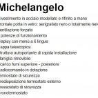 Camino a pellet Michelangelo ventilazione frontale - 10 kw